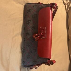Dooney & Bourke Red and Gray Shoulder Bag